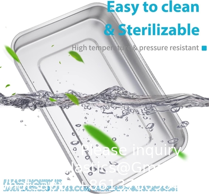 Medical Surgical Trays Stainless Steel Dental Instruments Tray Organizer Holder Sterilization Plate Trays Boxs