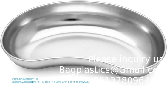 8&quot; Stainless Steel Kidney Tray, Kidney Shaped Emesis Basin, Dental Lab Instruments Surgical Trays, Metal Kidney