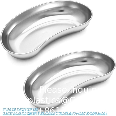 8&quot; Stainless Steel Kidney Tray, Kidney Shaped Emesis Basin, Dental Lab Instruments Surgical Trays, Metal Kidney
