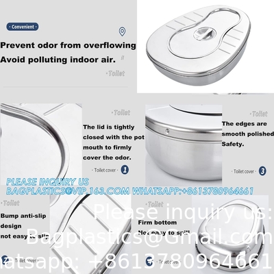 Stable Bedpan Heavy Duty Smoothed Countoured for Bed-Bound Patient,Stainless Steel Bed pan for Medical Centers