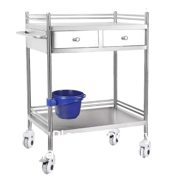 Lab Rolling Cart 3 Shelves Shelf Stainless Steel Rolling Cart Catering Dental Utility Cart Commercial Wheel Dolly