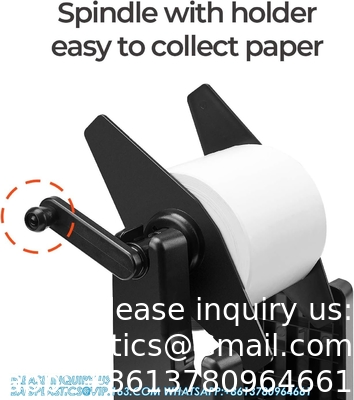 External Rolls Label Holder, 2 In 1 Fan-Fold Stack Paper Holder For Desktop Thermal Label Printer