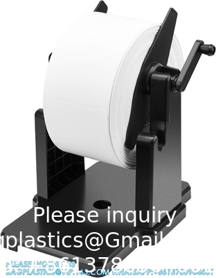 External Rolls Label Holder, 2 In 1 Fan-Fold Stack Paper Holder For Desktop Thermal Label Printer