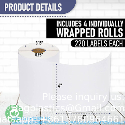 4x6 USB Thermal Label Printer, Desktop Barcode Label Printer For Shipping Packages Home Small Business