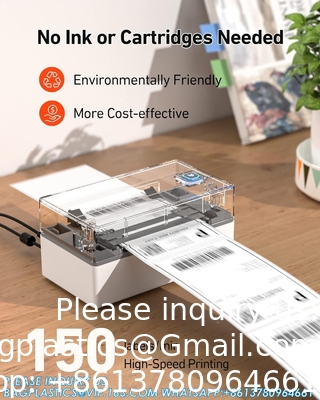 4x6 USB Thermal Label Printer, Desktop Barcode Label Printer For Shipping Packages Home Small Business