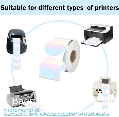 2 Inch Direct Thermal Stickers Gradual Change Round Circle Thermal Color-Code Dot Self-Adhesive Multi-Purpose Thermal