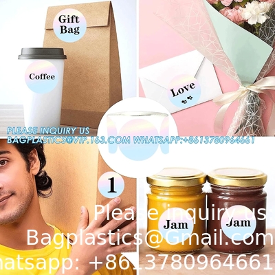 2 Inch Direct Thermal Stickers Gradual Change Round Circle Thermal Color-Code Dot Self-Adhesive Multi-Purpose Thermal