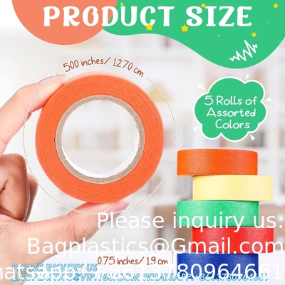 Lab Labeling Tape Variety Pack 500 Inch Long X 3/4 Inch Width Laboratory Labeling Tape 5 Assorted Color Tape