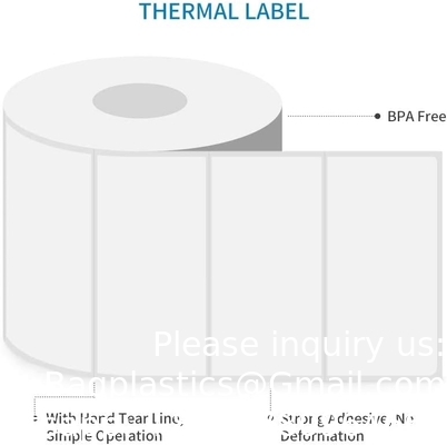 4&quot; X 2&quot; (102 Mm X 51 Mm) Barcode Shipping &amp; Multipurpose Labels, Premium Adhesive &amp; Perforated Label Printer