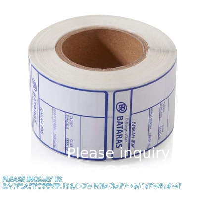 Water Proof Self-Adhesive Label Thermal Sticker For Bottle Supermarket Store Water Bottle, Outdoor Stickers, Camping