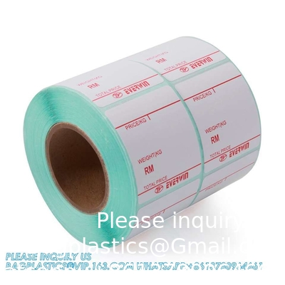 Water Proof Self-Adhesive Label Thermal Sticker For Bottle Supermarket Store Water Bottle, Outdoor Stickers, Camping