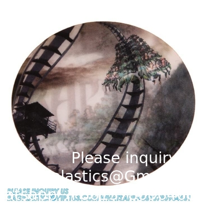 Anime Cartoon Custom 3D Lenticular Sticker Holographic lable rolls Demon Slayer Lenticular 3d Anime bottlelabel