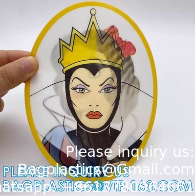 Anime Cartoon Custom 3D Lenticular Sticker Holographic lable rolls Demon Slayer Lenticular 3d Anime bottlelabel