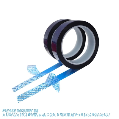 Serial Numbered Red Tamper Evident Security Tape (48mm X 50m X 2mil, 100% Total Transfer, Ultra-Thick “Void”