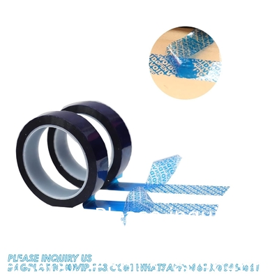 Serial Numbered Red Tamper Evident Security Tape (48mm X 50m X 2mil, 100% Total Transfer, Ultra-Thick “Void”