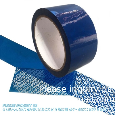 Serial Numbered Red Tamper Evident Security Tape (48mm X 50m X 2mil, 100% Total Transfer, Ultra-Thick “Void”