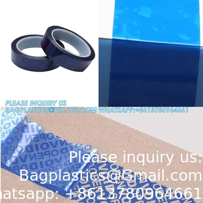 Serial Numbered Red Tamper Evident Security Tape (48mm X 50m X 2mil, 100% Total Transfer, Ultra-Thick “Void”