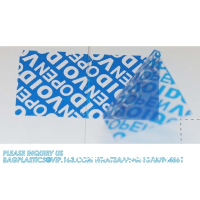 Serial Numbered Red Tamper Evident Security Tape (48mm X 50m X 2mil, 100% Total Transfer, Ultra-Thick “Void”