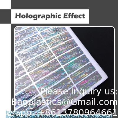 Authentic Hologram Labels/Stickers Silver Transfer Tamper Evident Security Warranty Void Seals/Stickers High Security