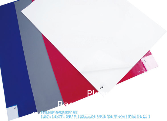 Sticky Mats For Cleanrooms, Walk Off Tacky Mats For Construction Home Pets Warehouse Garage 24&quot;X36&quot; Blue