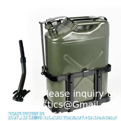 STAINLESS STEEL METAL SPOUT DIESEL FUEL CAN OIL BLADDER PETROL TANKS PLASTIC JERRYCAN HOLDER CASOLINE CANISTER