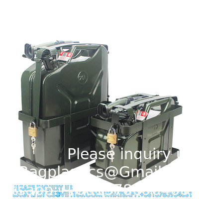 STAINLESS STEEL METAL SPOUT DIESEL FUEL CAN OIL BLADDER PETROL TANKS PLASTIC JERRYCAN HOLDER CASOLINE CANISTER