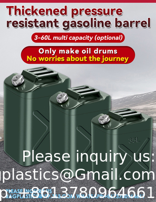 Metal 60 Liter Jerry Can 60l Steel Jerry Cans Gasoline Tank Jerry Gas Can Holder Metal Lockable Jerry Can Mount Rack
