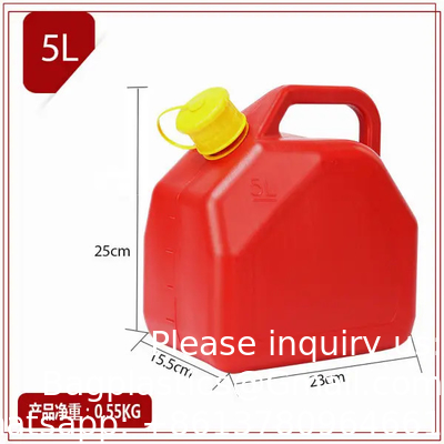 Red Color 2.5 Gallon Plastic Gas Jerry Can 10 Litre HDPE Gasoline Diesel Fuel Container Flexible Spout