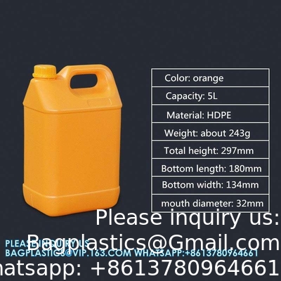 1L 2L 2.5L 3L 4L 5L 6L 10L Plastic Barrel Jerry Can For Oil Chemical Wine Storage Chemical Container