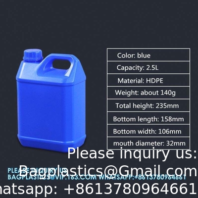 1L 2L 2.5L 3L 4L 5L 6L 10L Plastic Barrel Jerry Can For Oil Chemical Wine Storage Chemical Container