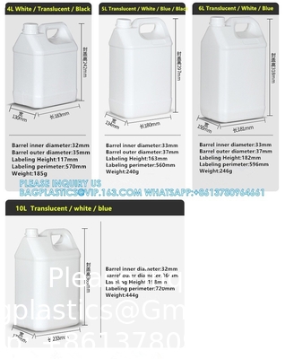 1L 2L 2.5L 3L 4L 5L 6L 10L Plastic Barrel Jerry Can For Oil Chemical Wine Storage Chemical Container