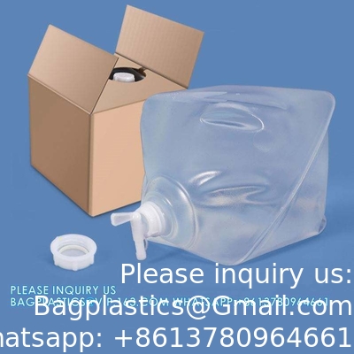 Emergency Supplies 5L 10L 20L Collapsible Water Container With Carton Box Plastic Liquid Storage Bucket