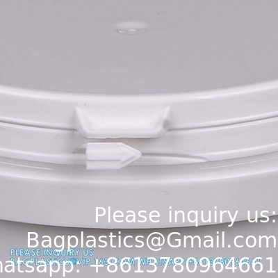 Plastic Suppliers Unbreakable Refillable Cosmetic Garbage Storage Container Paint Packaging Bucket With Lids Food Grade