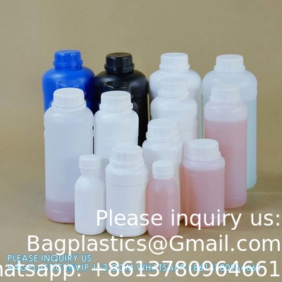 Empty Plastic Lab Liquid Medicine Bottle Chemical Reagent Container Bottle With Screw Lid