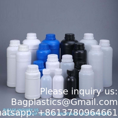 Empty Plastic Lab Liquid Medicine Bottle Chemical Reagent Container Bottle With Screw Lid