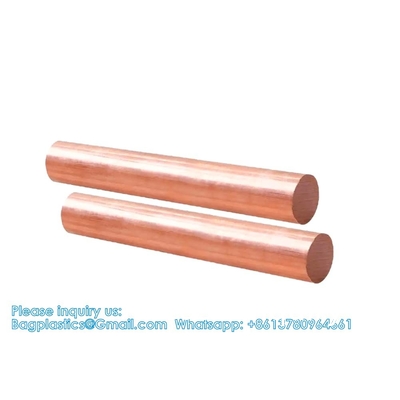 Solid Copper Rod Bare Pure Copper Round Rod Copper Bar Dia 8mm Brass Metal Rod 1/4&quot;(7mm) Dia 7.87&quot; Length CU