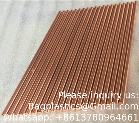 Solid Copper Rod Bare Pure Copper Round Rod Copper Bar Dia 8mm Brass Metal Rod 1/4&quot;(7mm) Dia 7.87&quot; Length CU