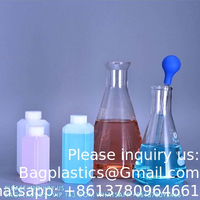 Wholesale HDPE Empty Small Plastic Powder Solids Container Chemical Liquid Bottles With Ring-Cap