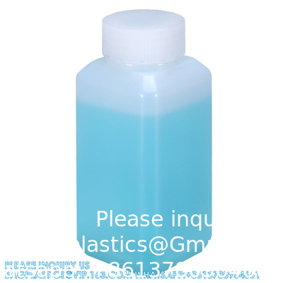 Wholesale HDPE Empty Small Plastic Powder Solids Container Chemical Liquid Bottles With Ring-Cap