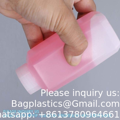 Wholesale HDPE Empty Small Plastic Powder Solids Container Chemical Liquid Bottles With Ring-Cap