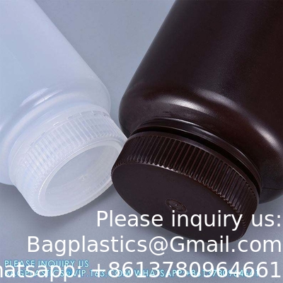 5ml-1000ml Laboratory PP Wide Mouth HDPE Amber White Sterilization Type Container Reagent Bottle