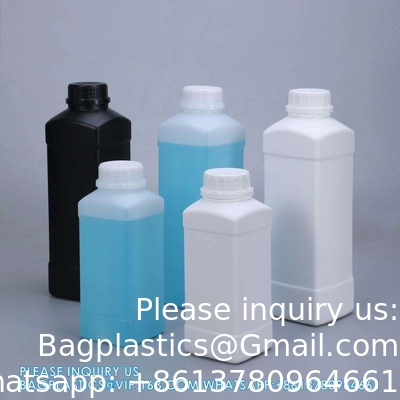 500ml 100ml Custom Logo Printing Square Plastic Bottle For Milk Liquid Packaging Pharmaceutical Bottle