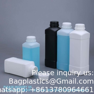 500ml 100ml Custom Logo Printing Square Plastic Bottle For Milk Liquid Packaging Pharmaceutical Bottle