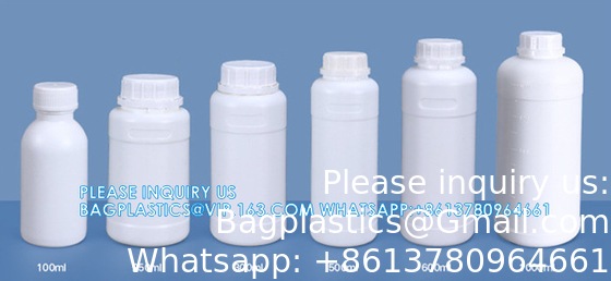 500ml 100ml Custom Logo Printing Square Plastic Bottle For Milk Liquid Packaging Pharmaceutical Bottle