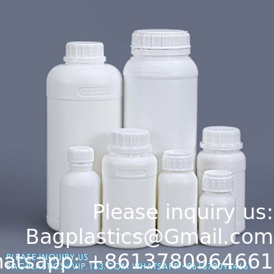 50ML-1000ML Thicken Plastic Fluorinated Bottles Chemical Organic Solvents Package Container