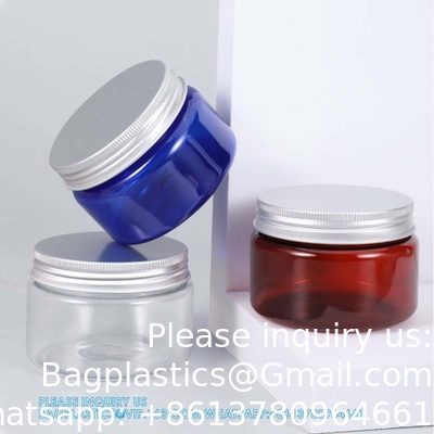 16 Ounce Plastic Jars Clear Plastic Mason Jars Storage Containers Wide Mouth With Lids For Kitchen &amp; Household Storage