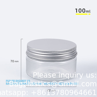 16 Ounce Plastic Jars Clear Plastic Mason Jars Storage Containers Wide Mouth With Lids For Kitchen &amp; Household Storage