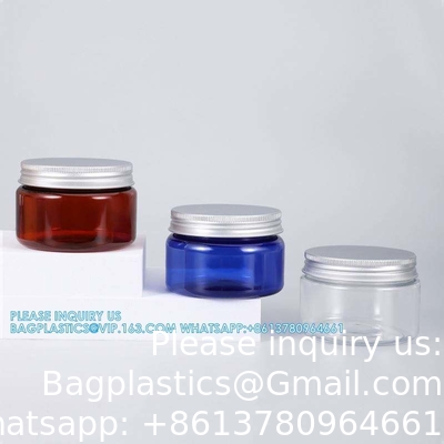 16 Ounce Plastic Jars Clear Plastic Mason Jars Storage Containers Wide Mouth With Lids For Kitchen &amp; Household Storage