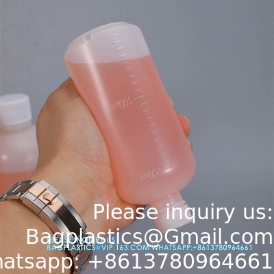 10ml Scale Plastic Round Bottle HDPE Empty Reagent Bottle For Chemical Liquid Storage Plastic Screw Cap