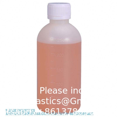 10ml Scale Plastic Round Bottle HDPE Empty Reagent Bottle For Chemical Liquid Storage Plastic Screw Cap